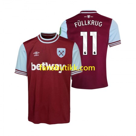 Fotballdrakt West Ham United FULLKRUG 11 Hjemmetrøye 2024-2025 Kortermet